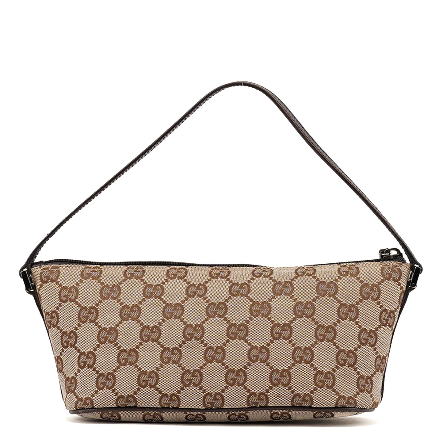 07198 Beige Brown GG Boat Pochette