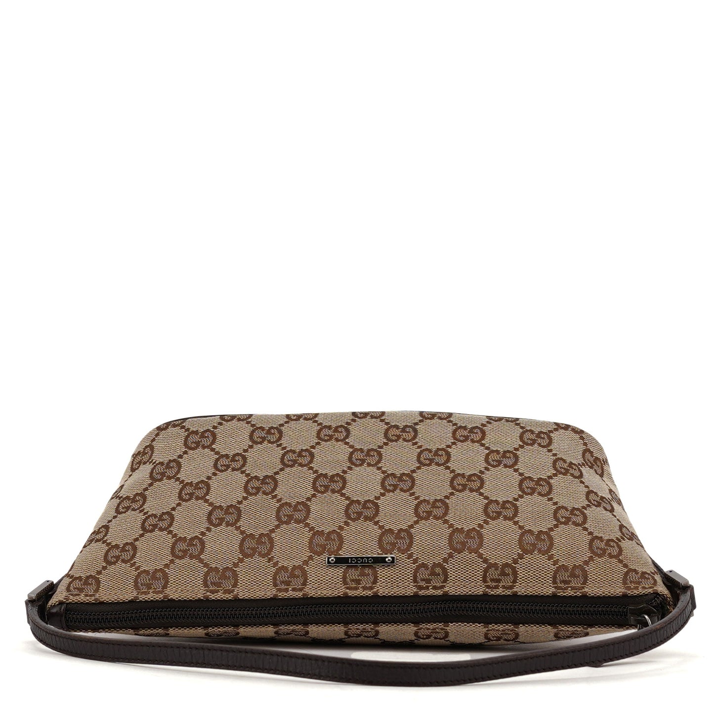 07198 Beige Brown GG Boat Pochette