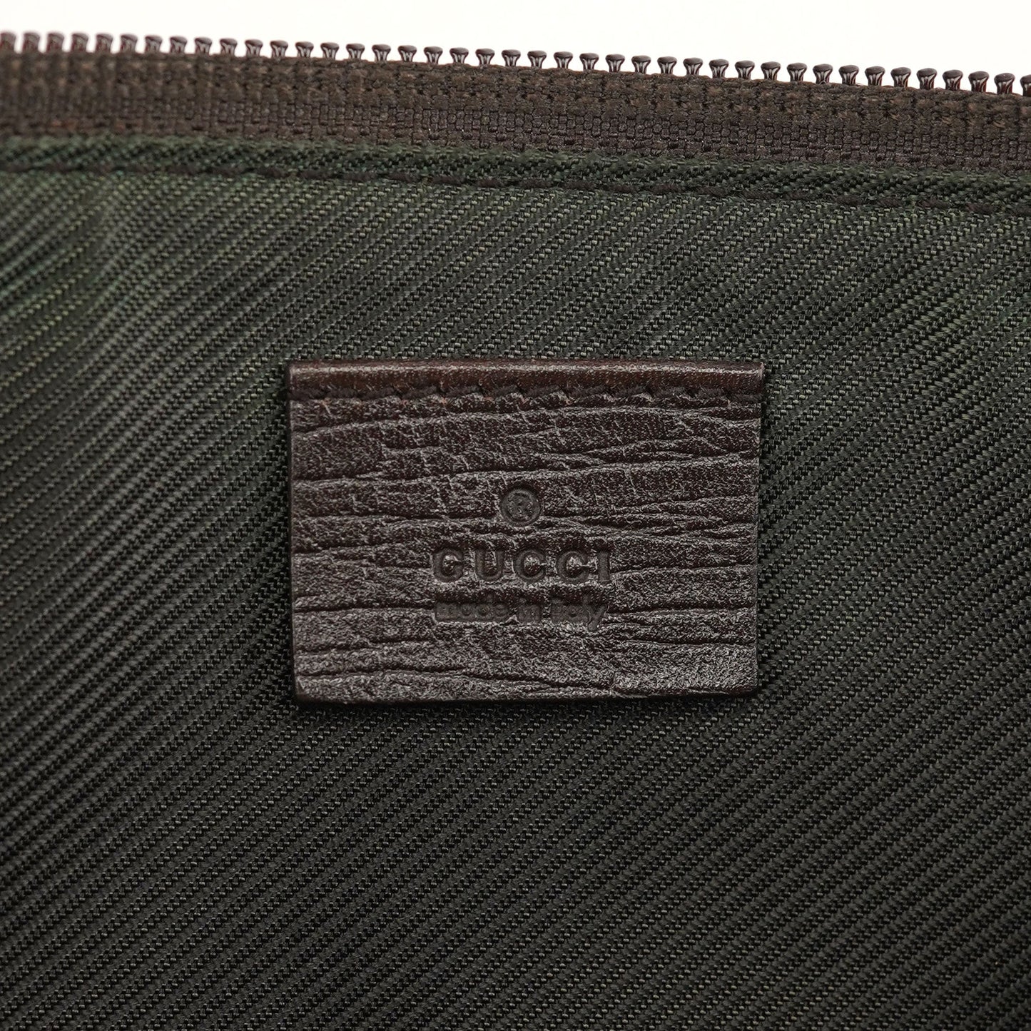 07198 Beige Brown GG Boat Pochette