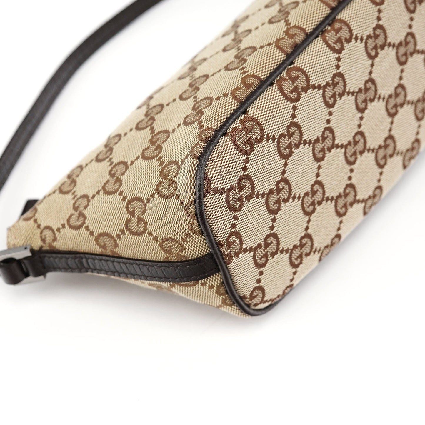 07198 Beige Brown GG Boat Pochette