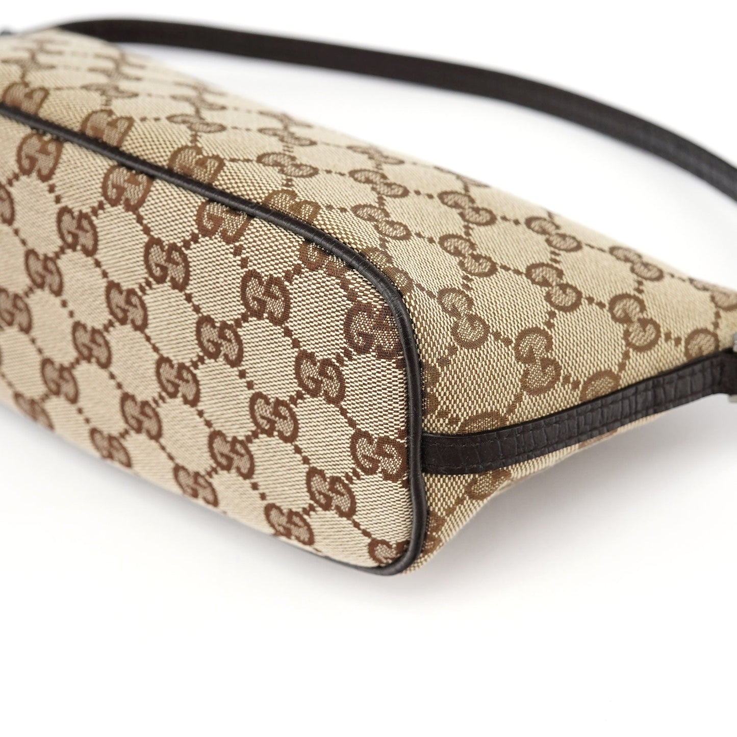 07198 Beige Brown GG Boat Pochette