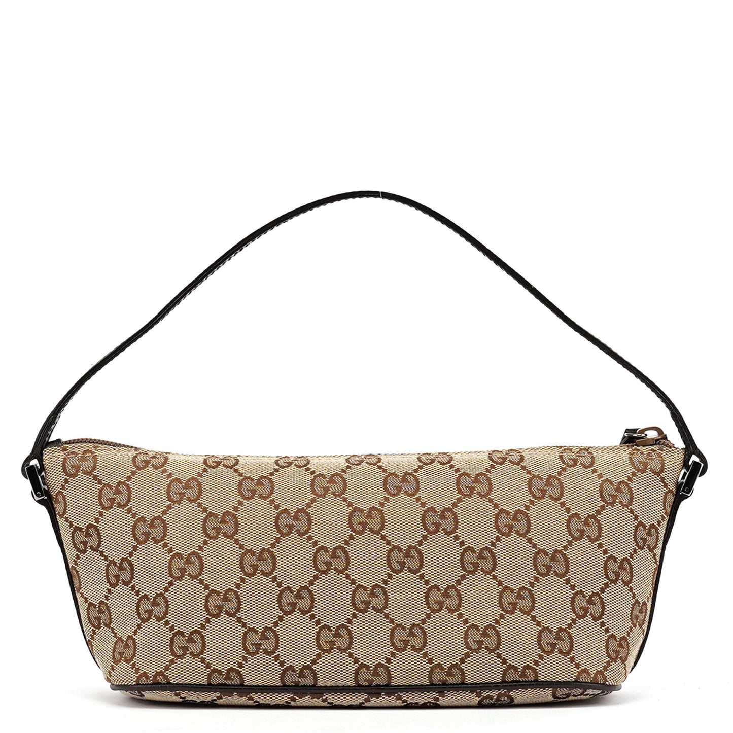 07198 Beige Brown GG Boat Pochette
