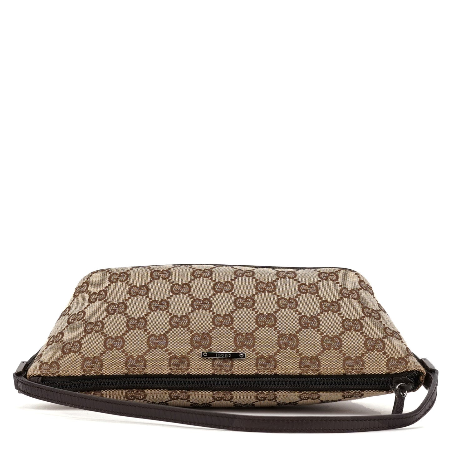 07198 Beige Brown GG Boat Pochette