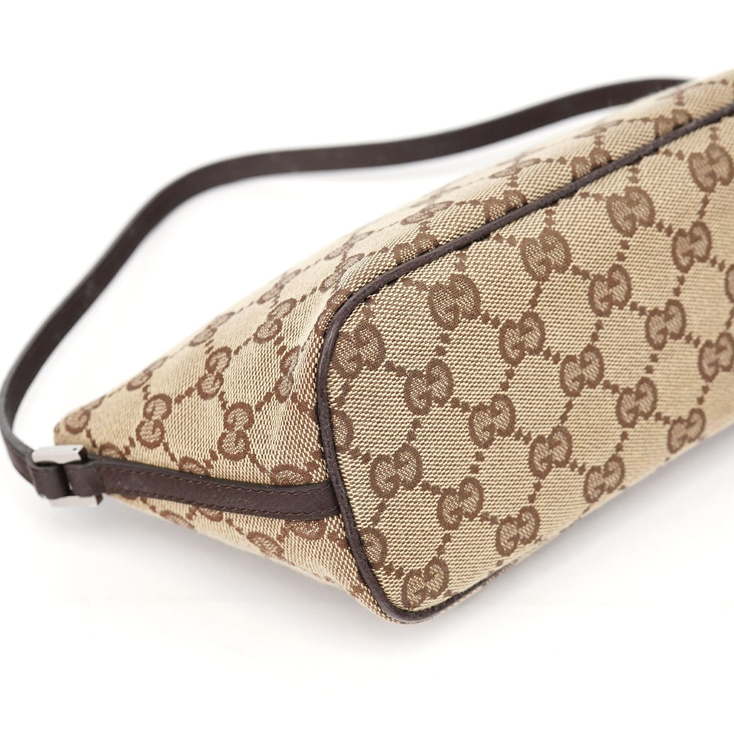 07198 Beige Brown GG Boat Pochette