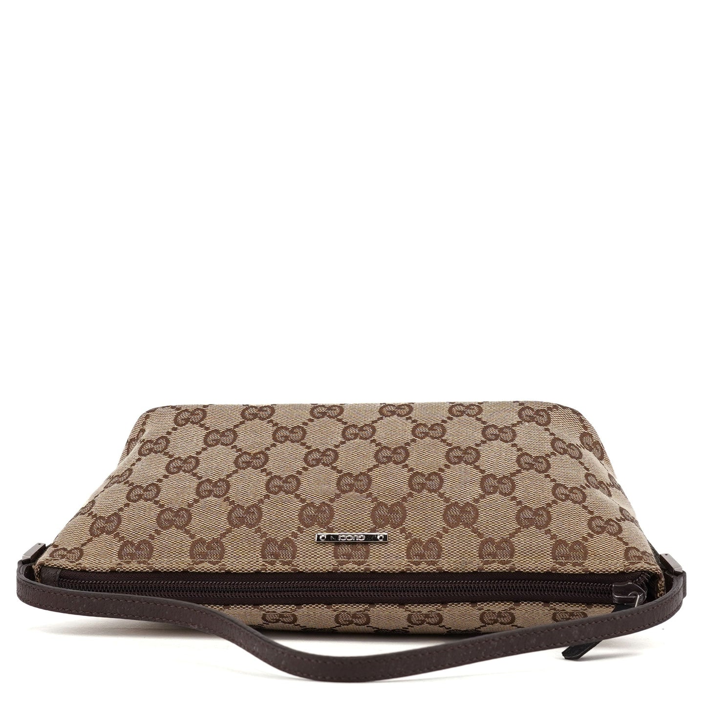 07198 Beige Brown GG Boat Pochette
