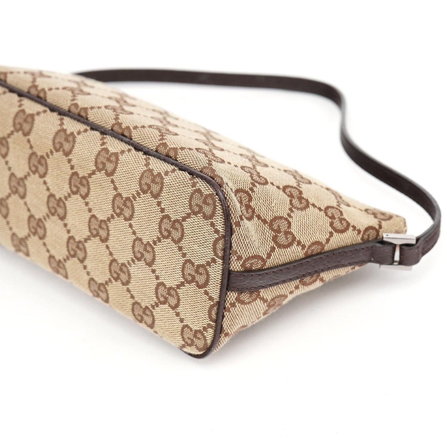 07198 Beige Brown GG Boat Pochette