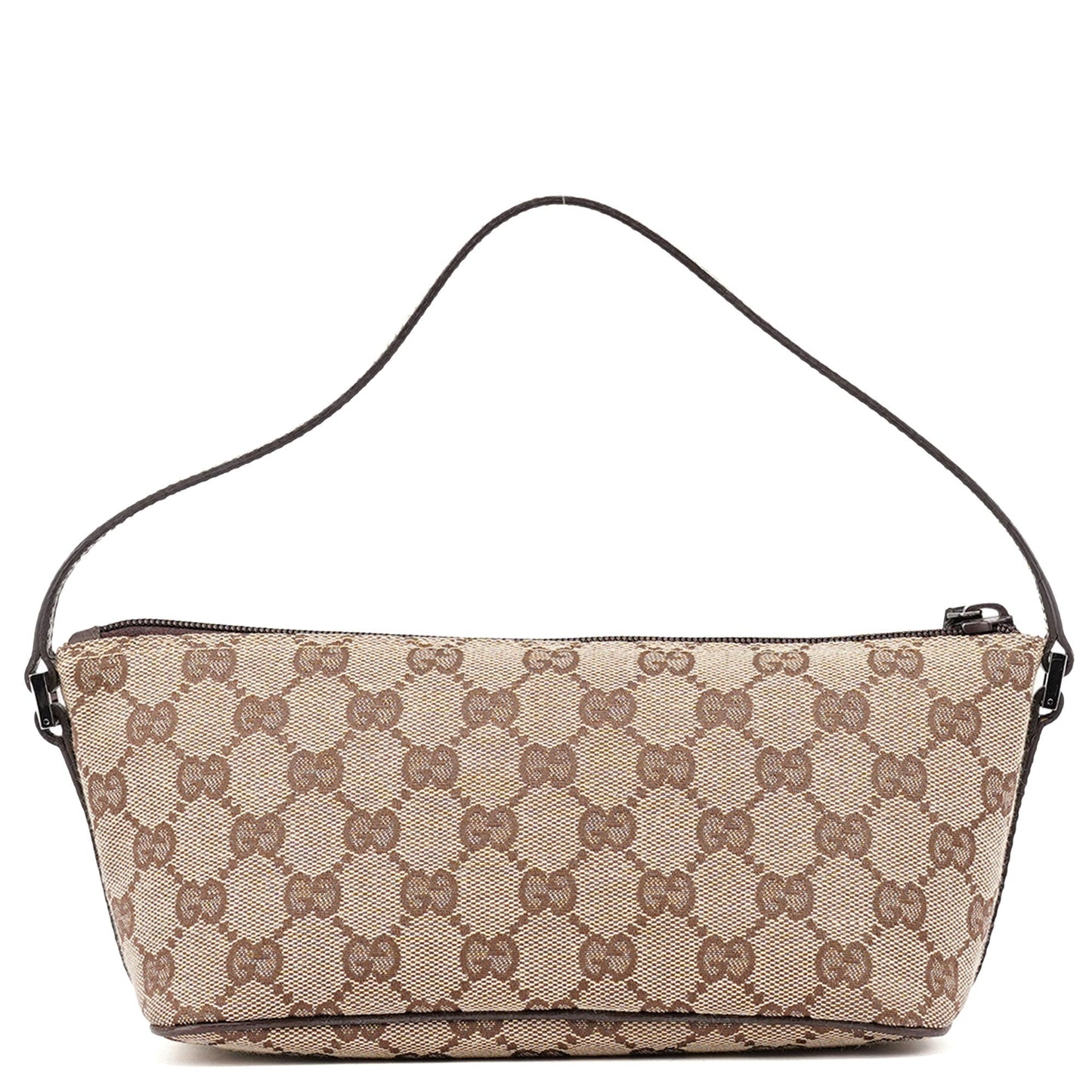 07198 Beige Brown GG Boat Pochette