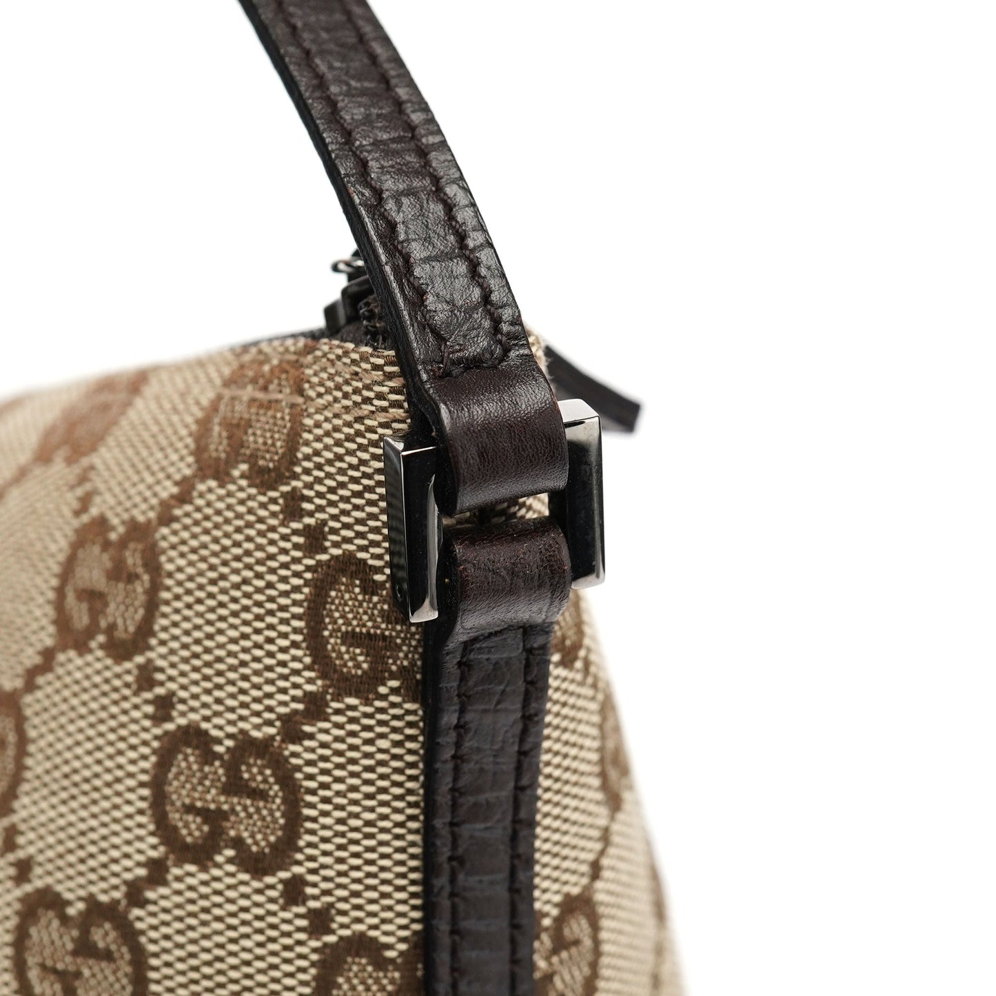 07198 Beige Brown GG Boat Pochette