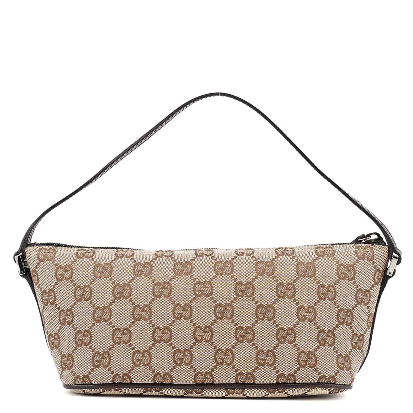 07198 Beige Brown GG Boat Pochette