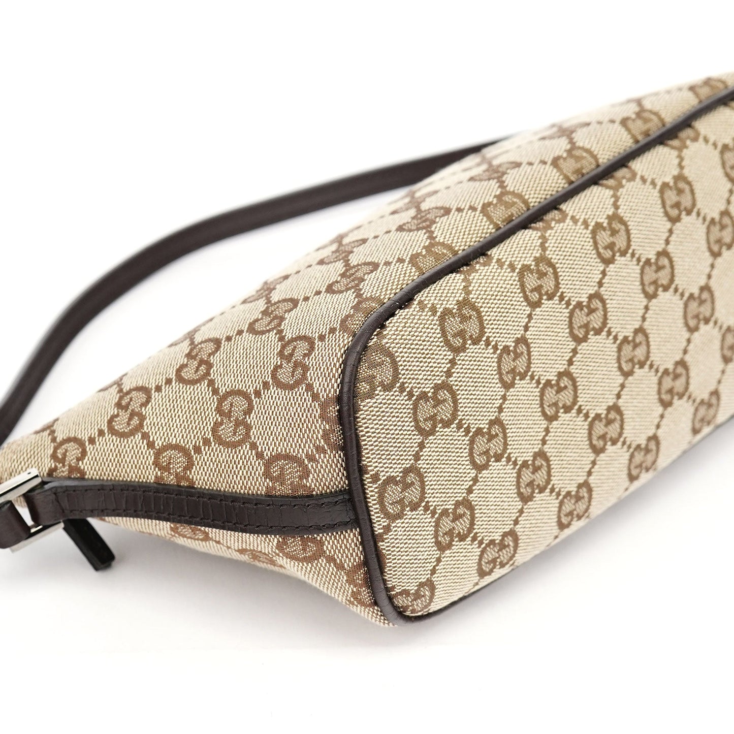 07198 Beige Brown GG Boat Pochette