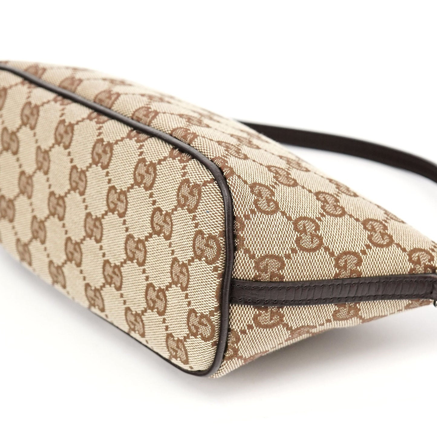 07198 Beige Brown GG Boat Pochette