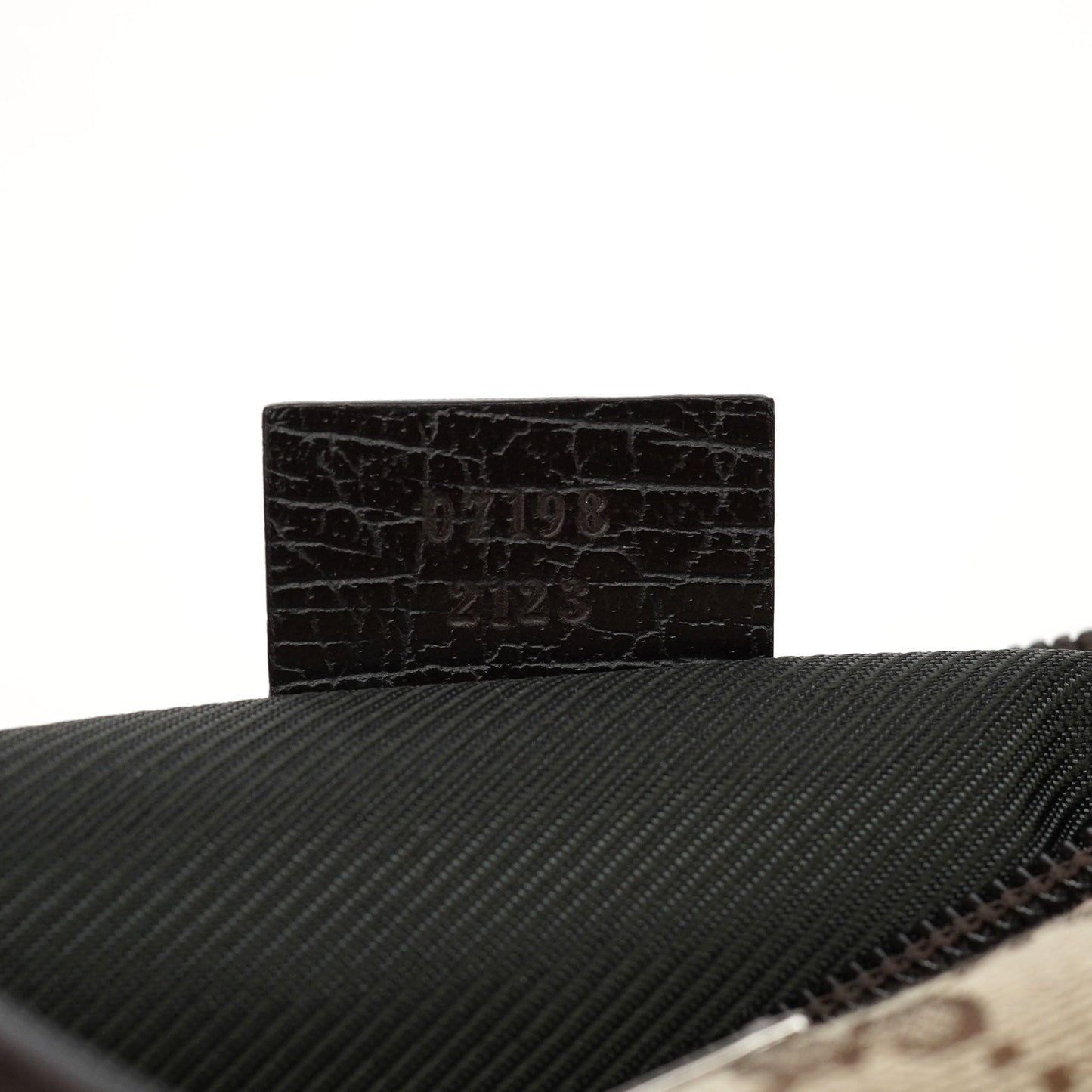 07198 Beige Brown GG Boat Pochette