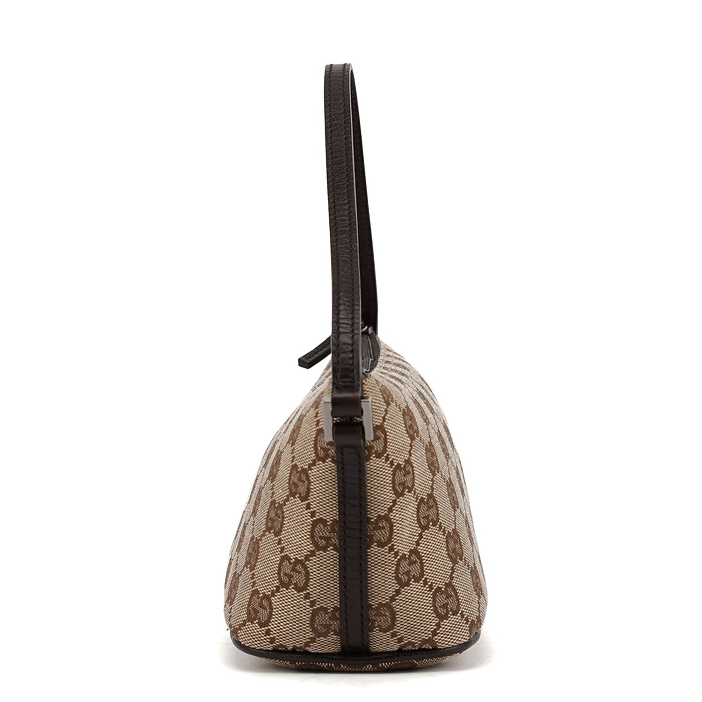 07198 Beige Brown GG Boat Pochette