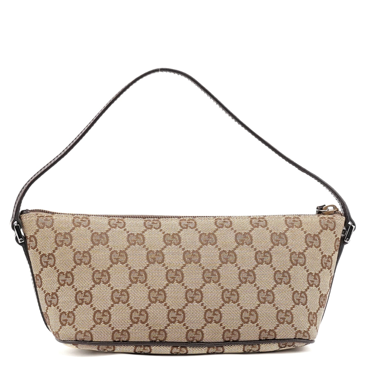 07198 Beige Brown GG Boat Pochette