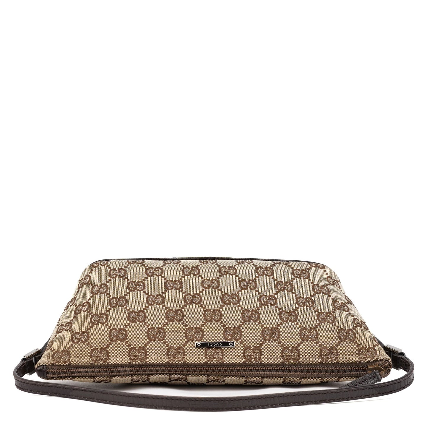07198 Beige Brown GG Boat Pochette