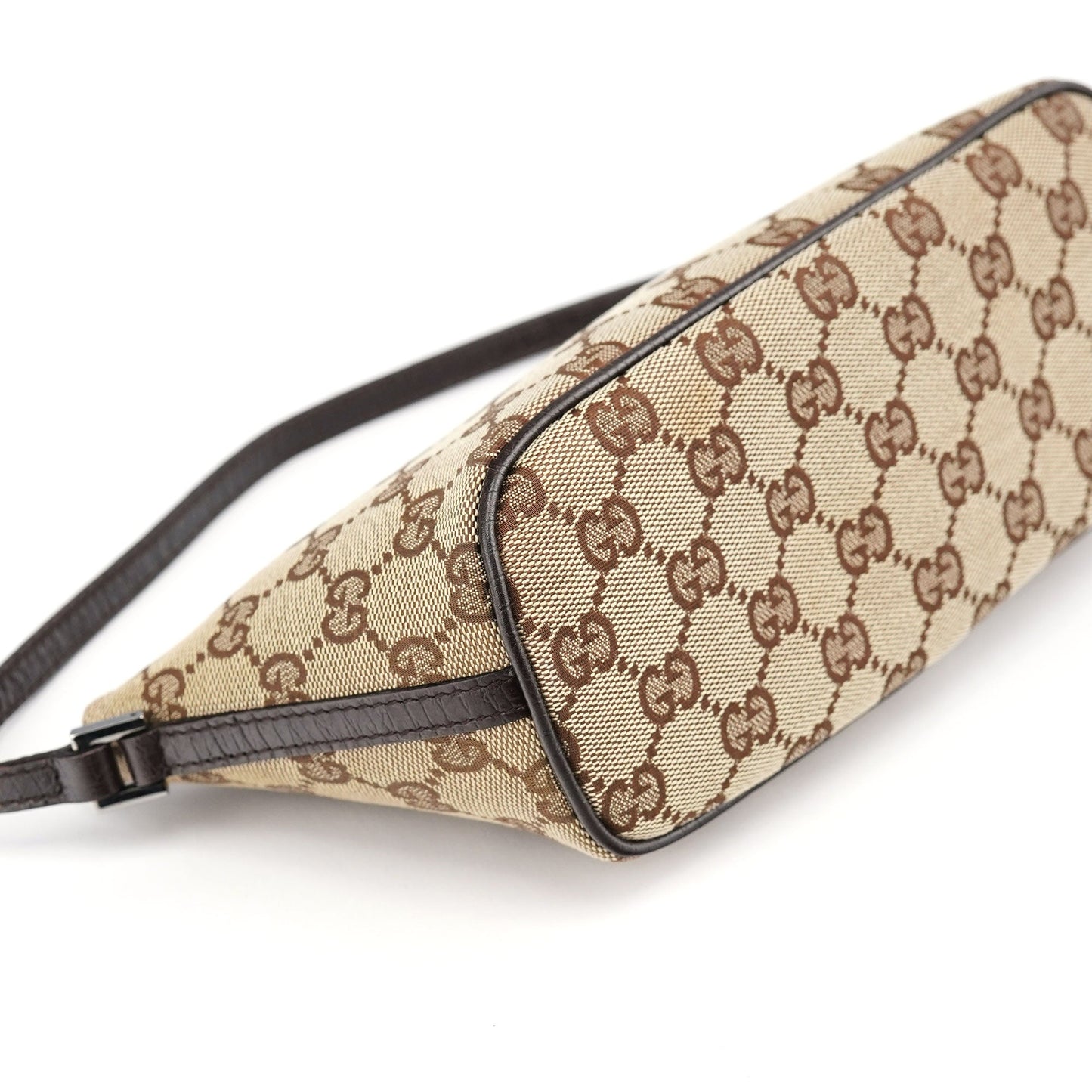07198 Beige Brown GG Boat Pochette