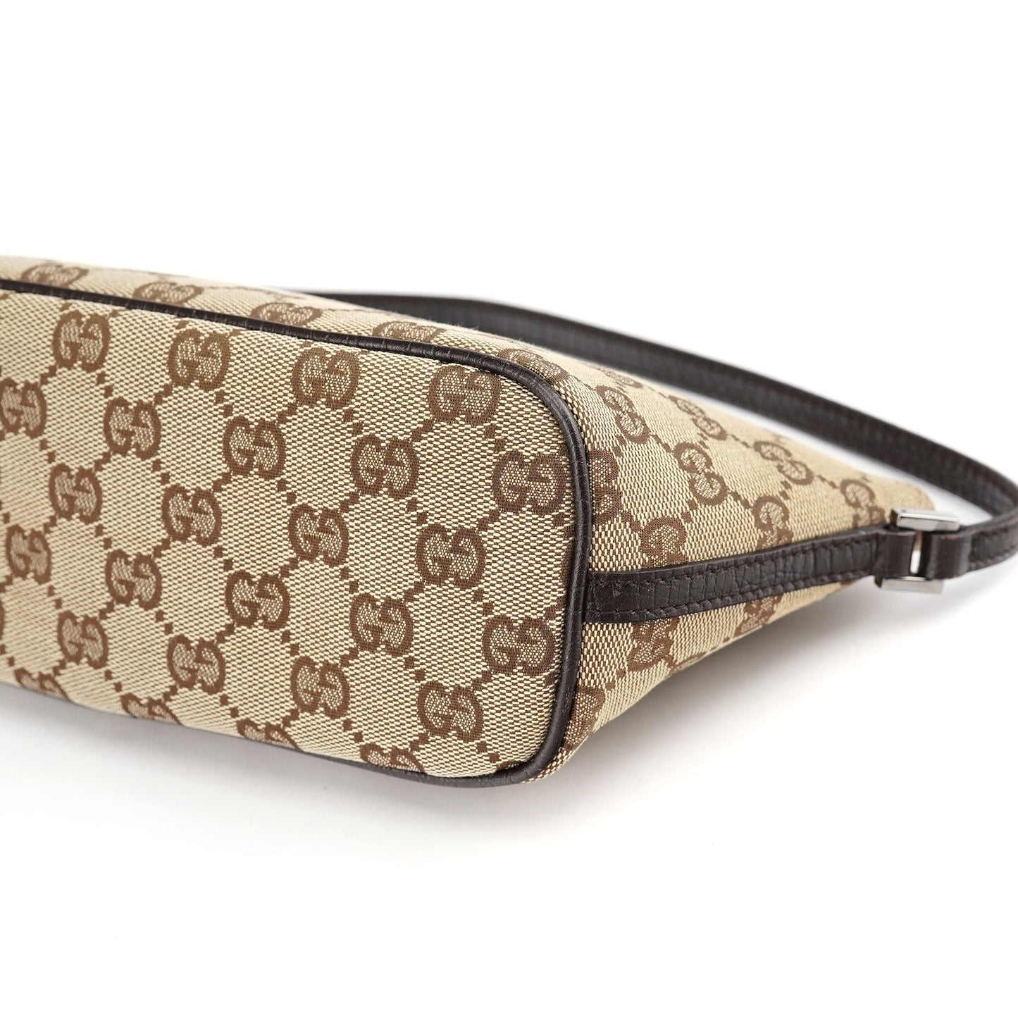 07198 Beige Brown GG Boat Pochette