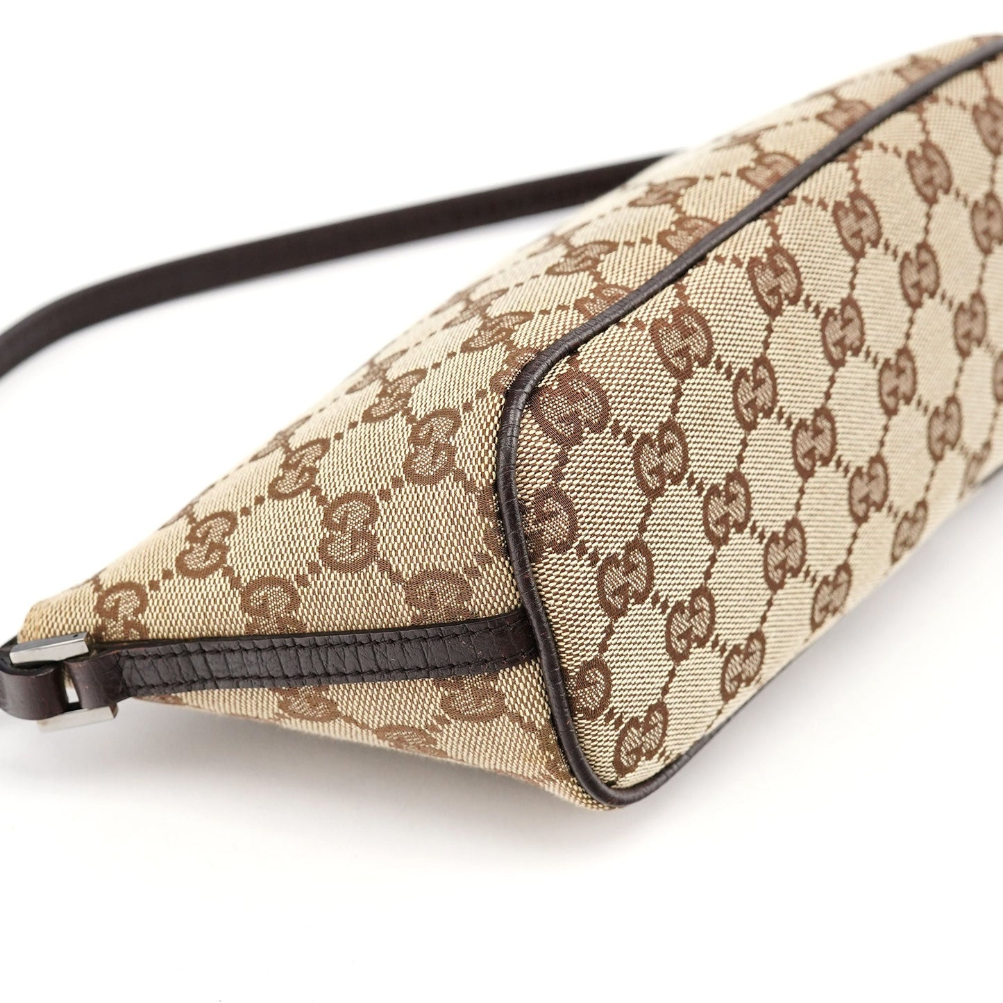 07198 Beige Brown GG Boat Pochette