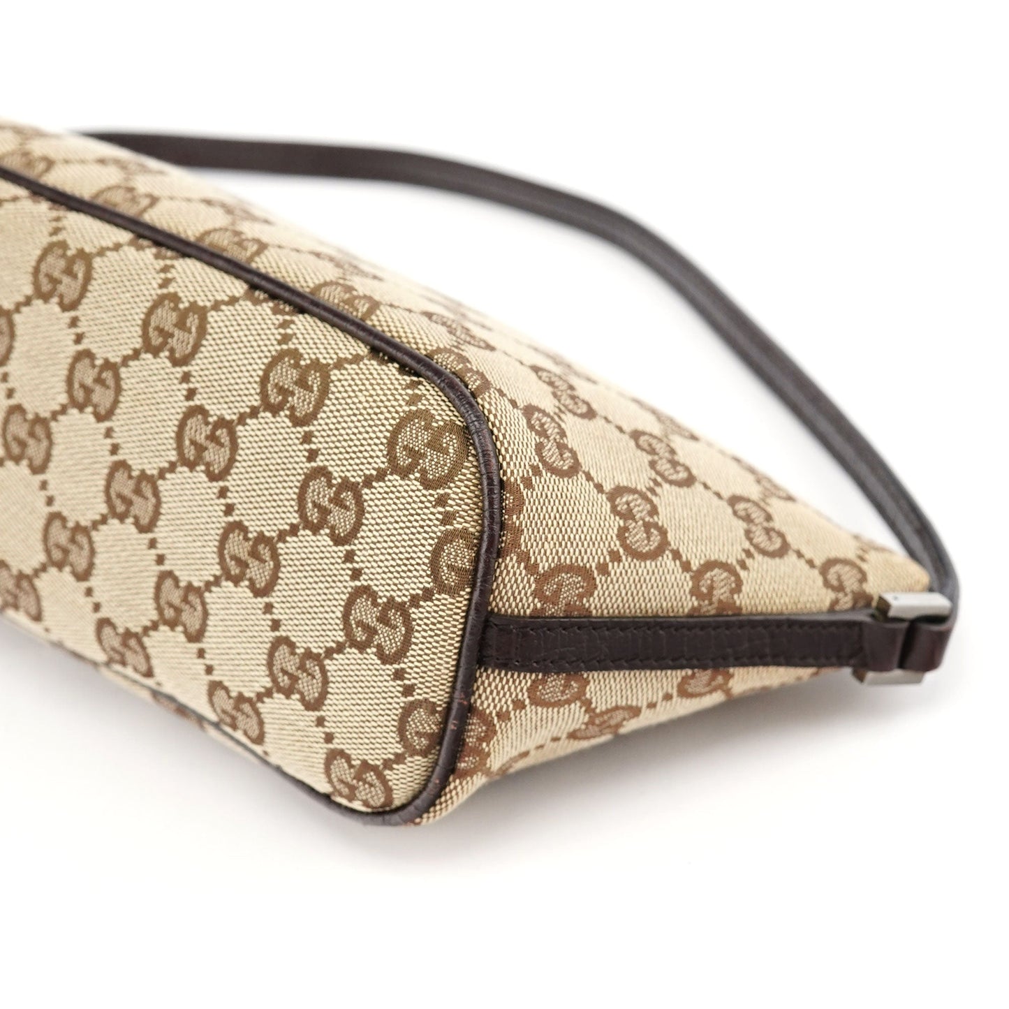 07198 Beige Brown GG Boat Pochette