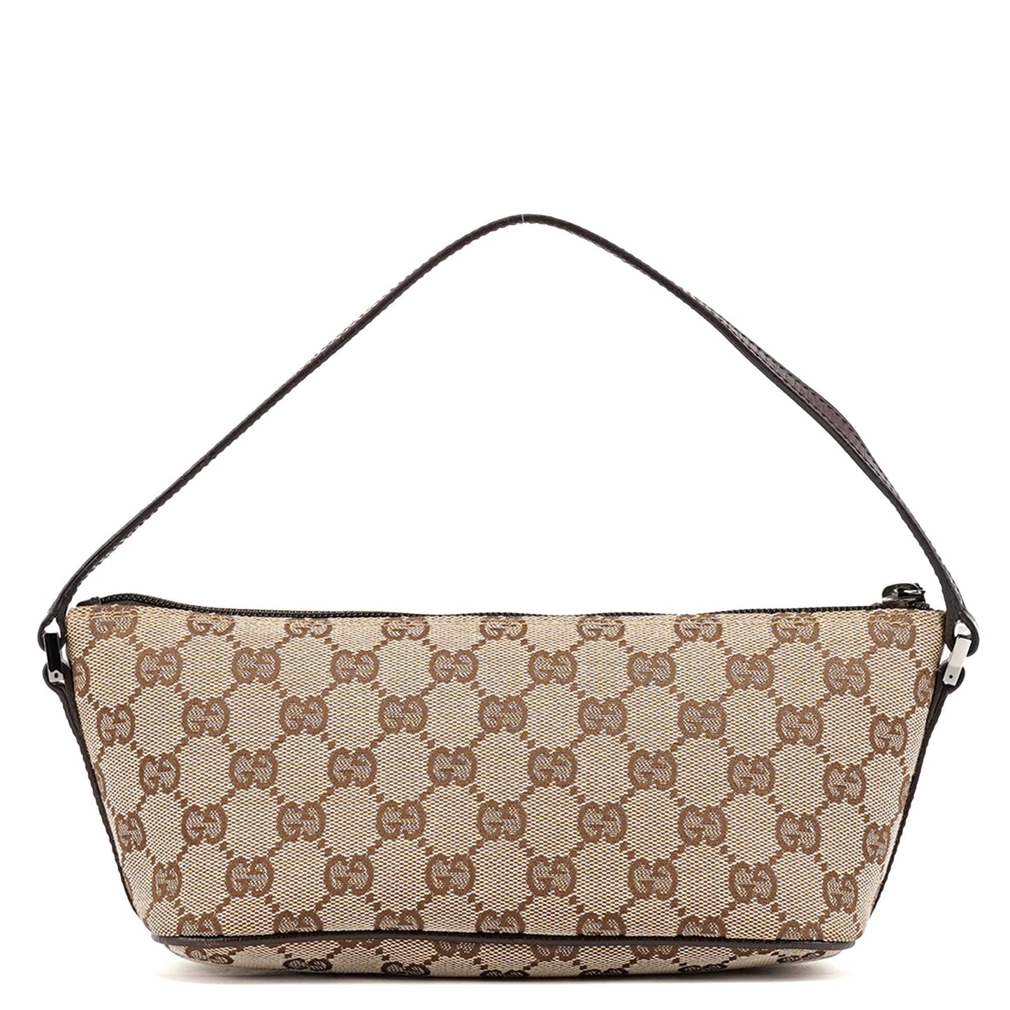 07198 Beige Brown GG Boat Pochette