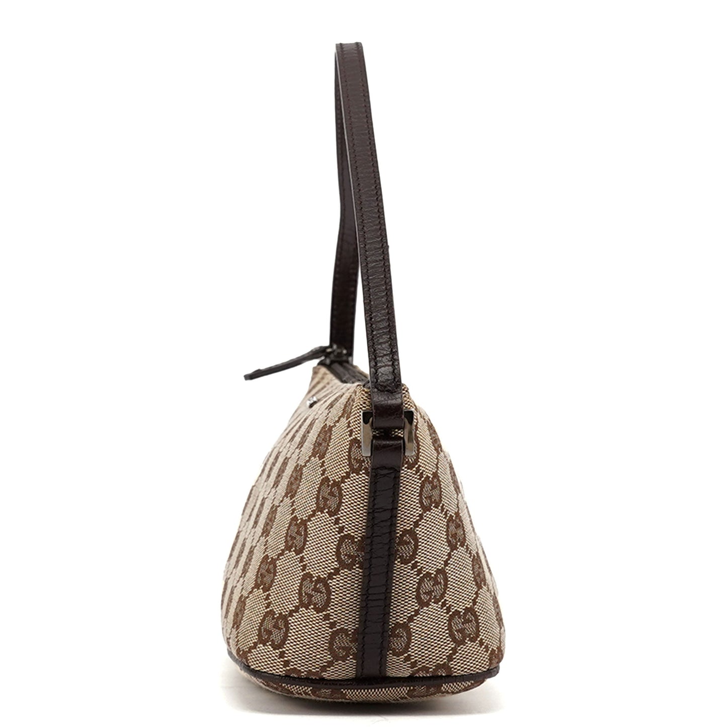 07198 Beige Brown GG Boat Pochette