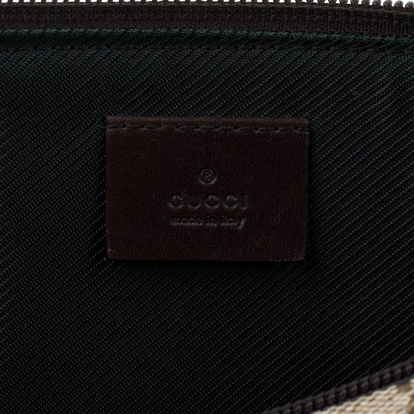 07198 Beige Brown GG Boat Pochette