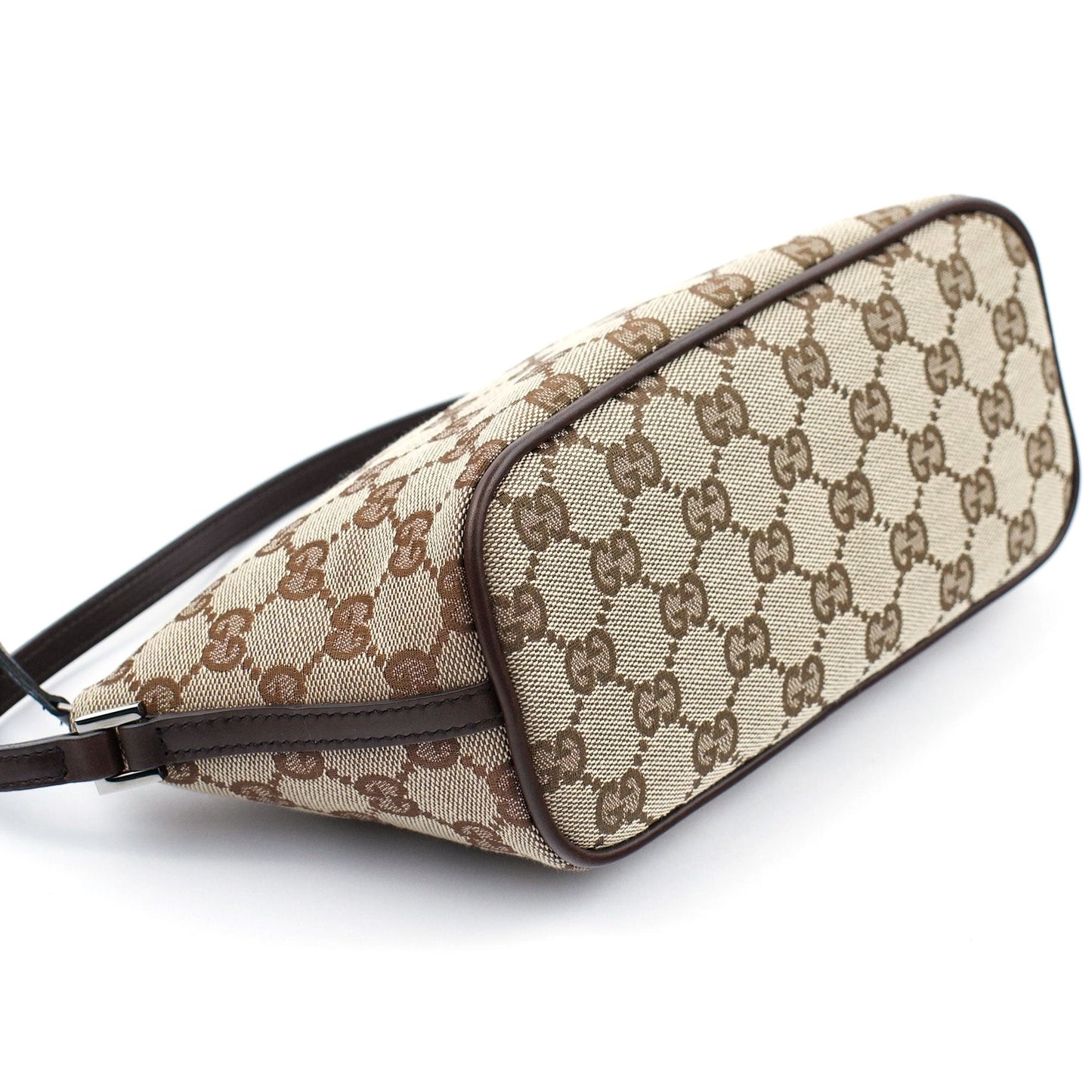 07198 Beige Brown GG Boat Pochette