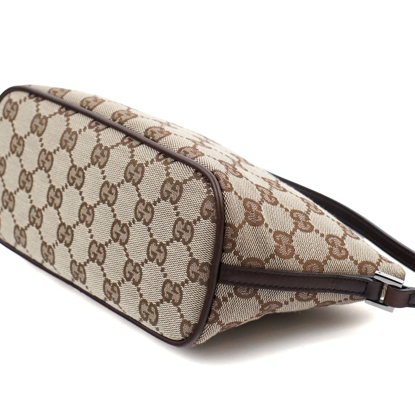 07198 Beige Brown GG Boat Pochette