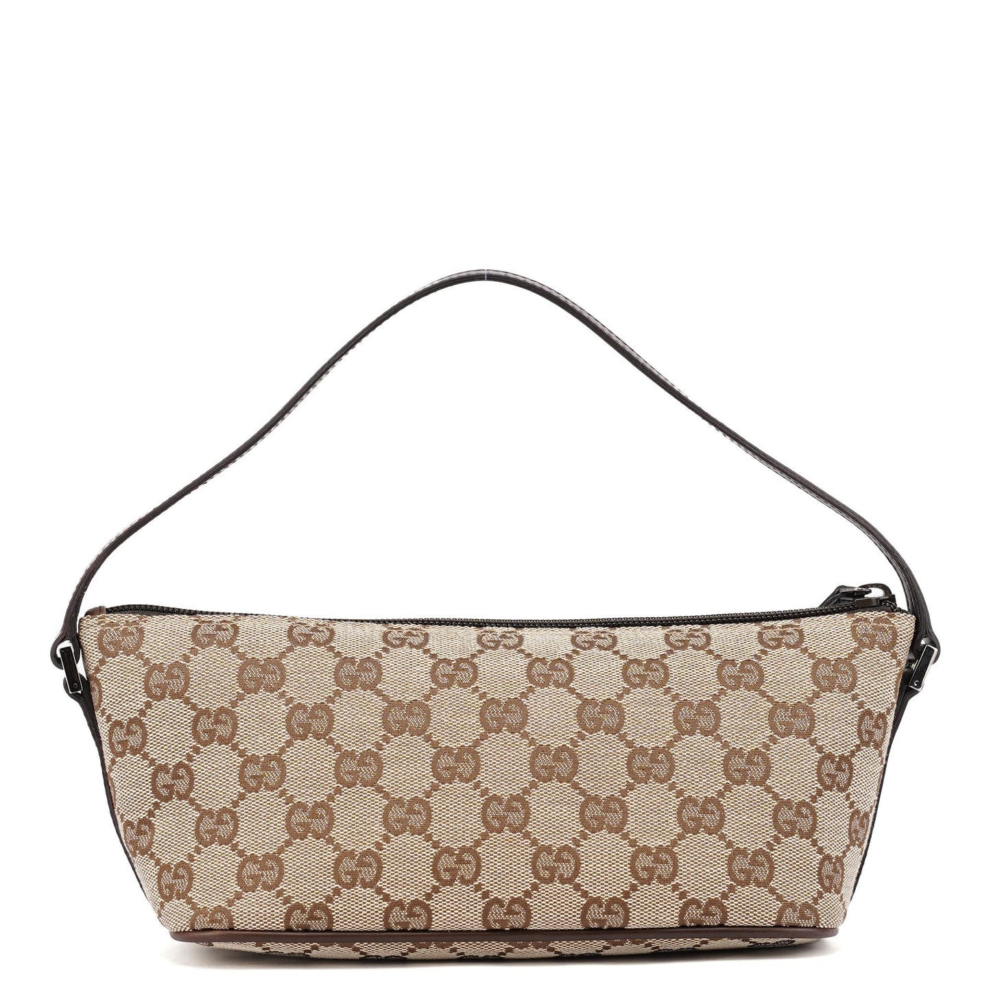 07198 Beige Brown GG Boat Pochette