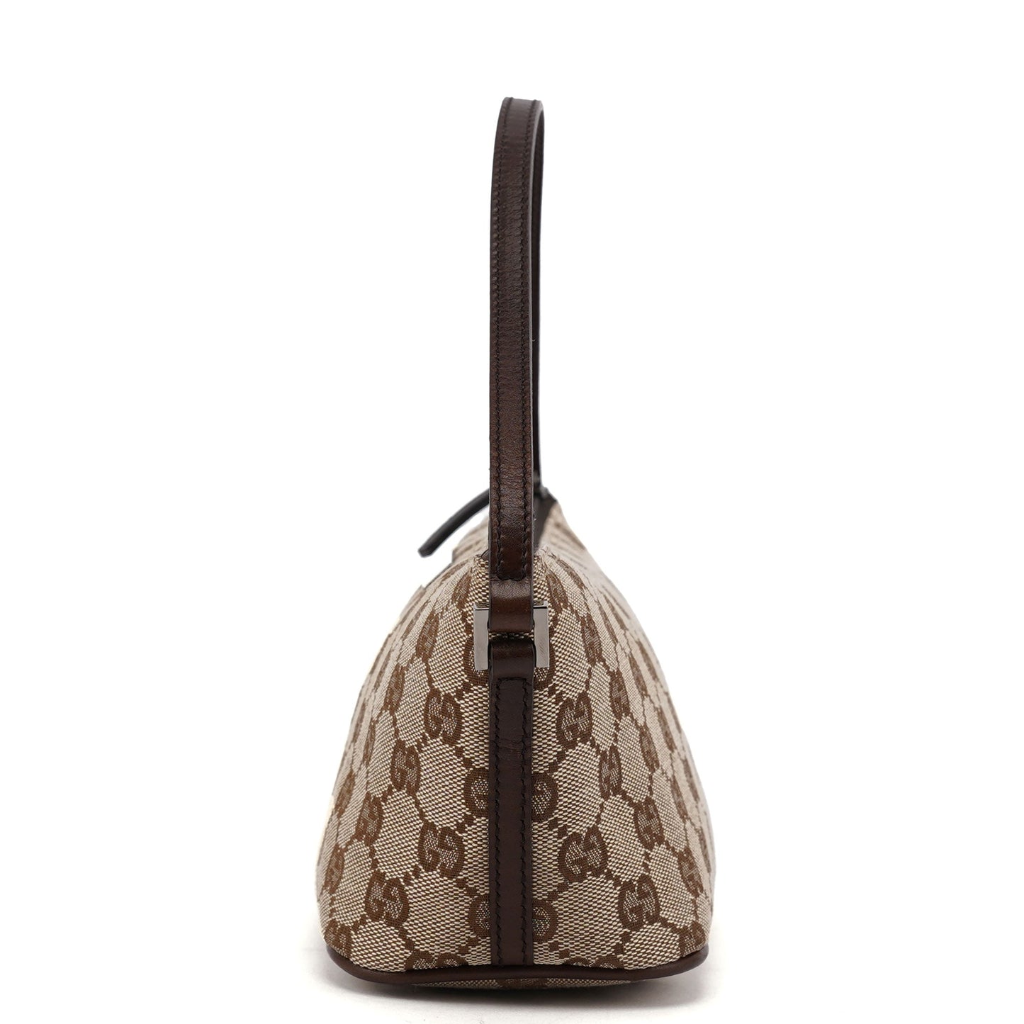 07198 Beige Brown GG Boat Pochette