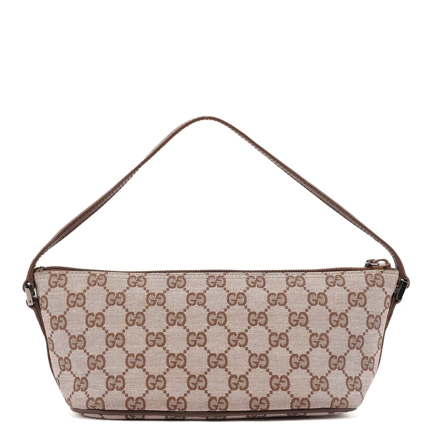 07198 Beige Brown GG Boat Pochette