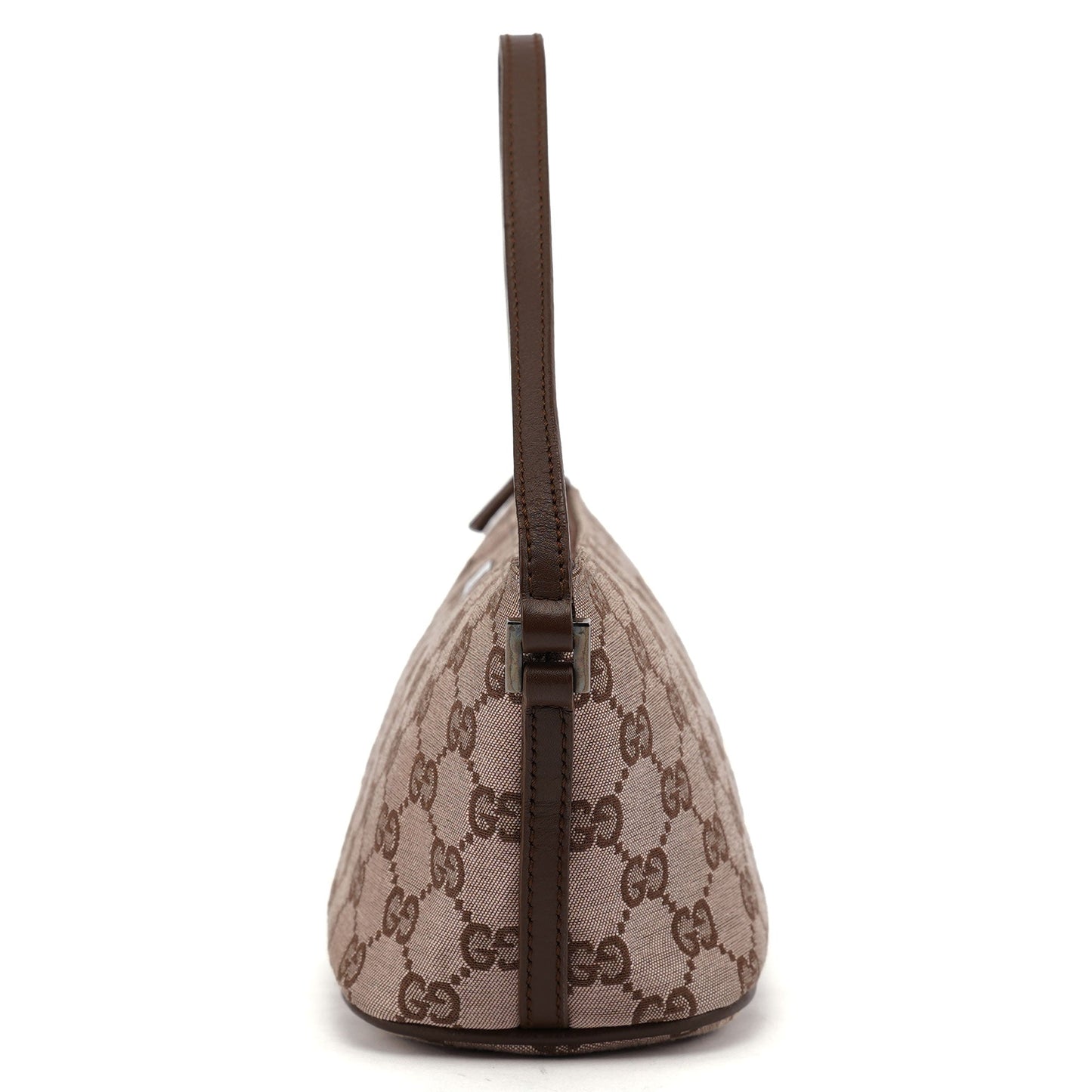 07198 Beige Brown GG Boat Pochette