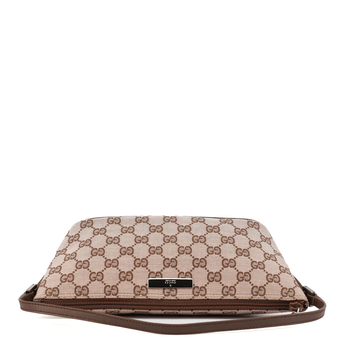 07198 Beige Brown GG Boat Pochette