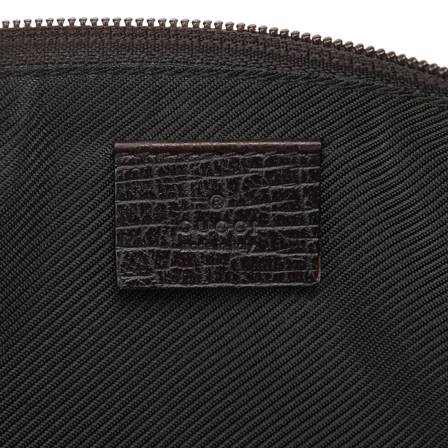 07198 Beige Brown GG Boat Pochette