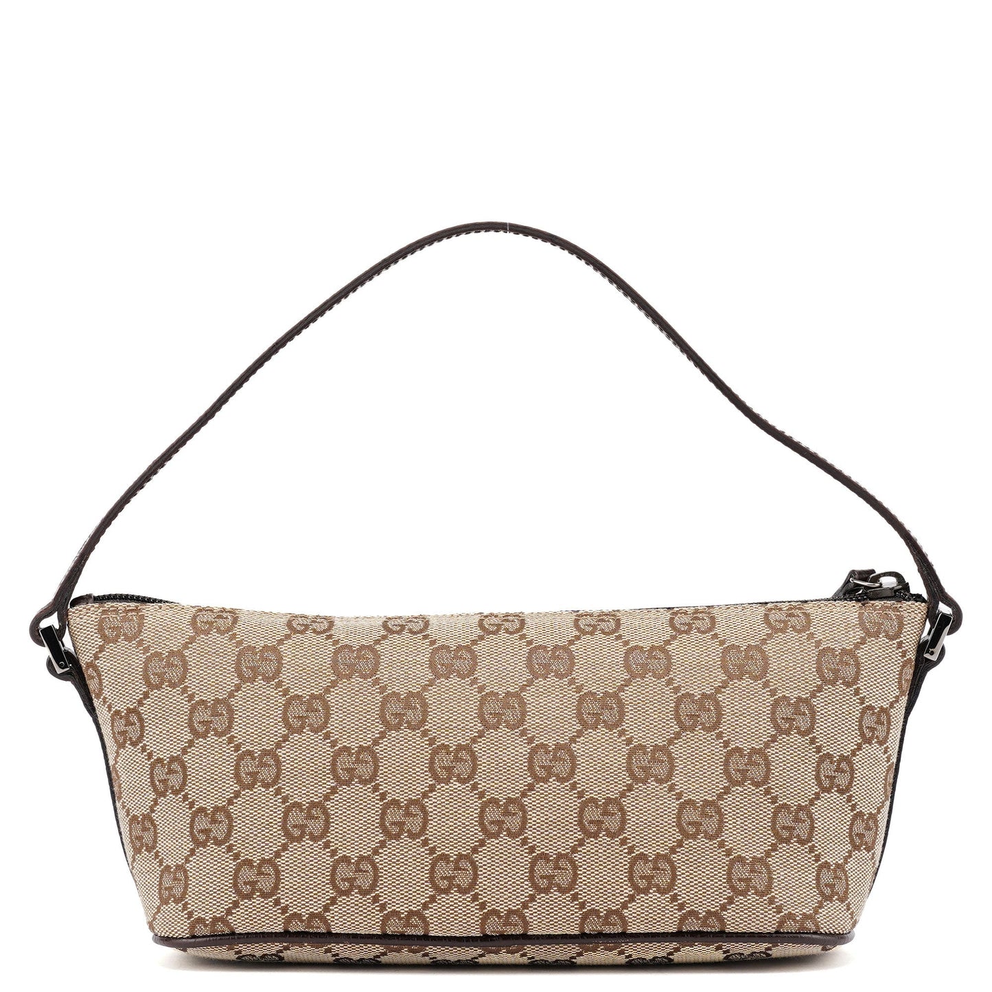 07198 Beige Brown GG Boat Pochette