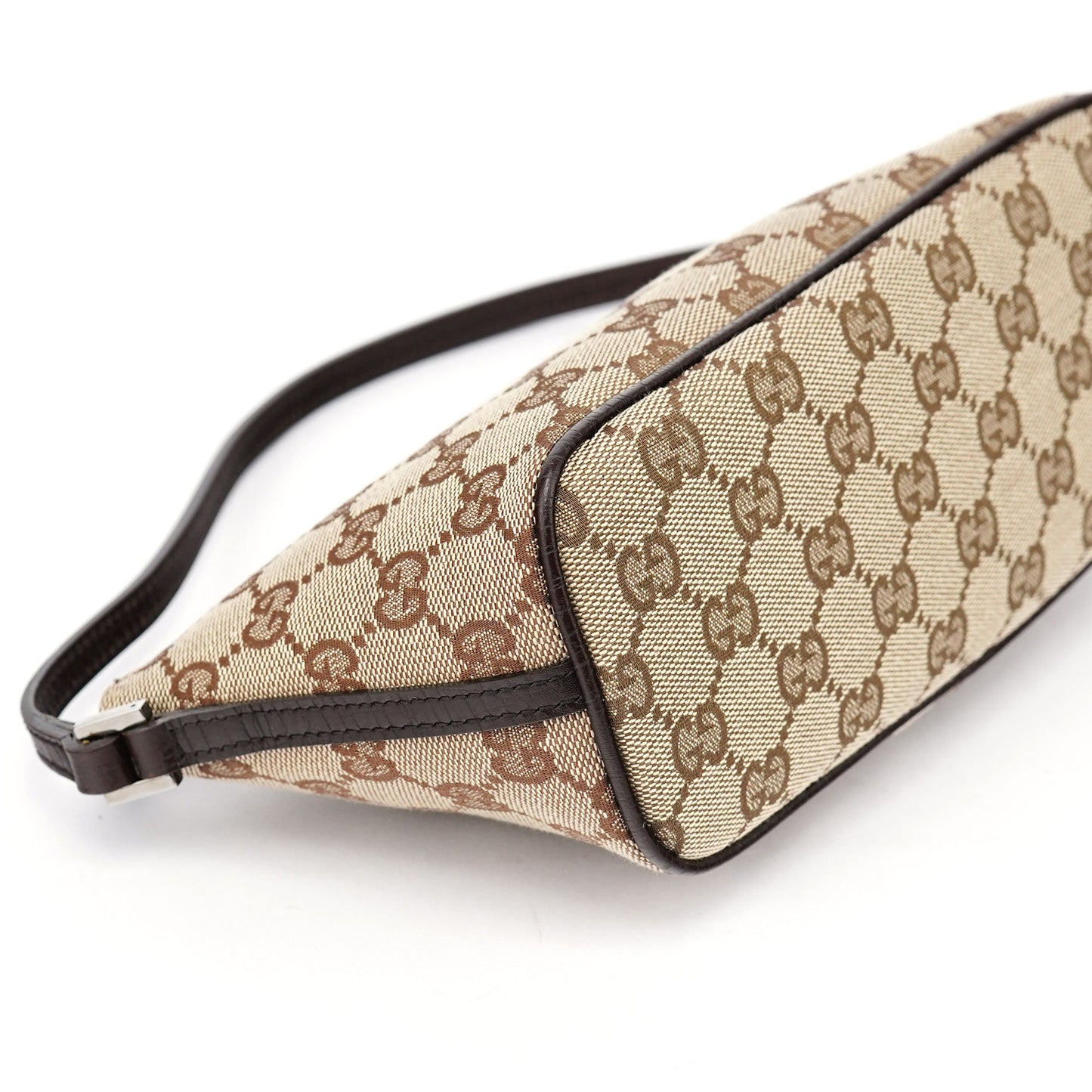 07198 Beige Brown GG Boat Pochette