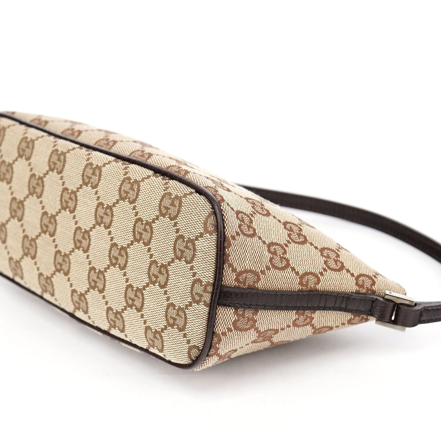 07198 Beige Brown GG Boat Pochette