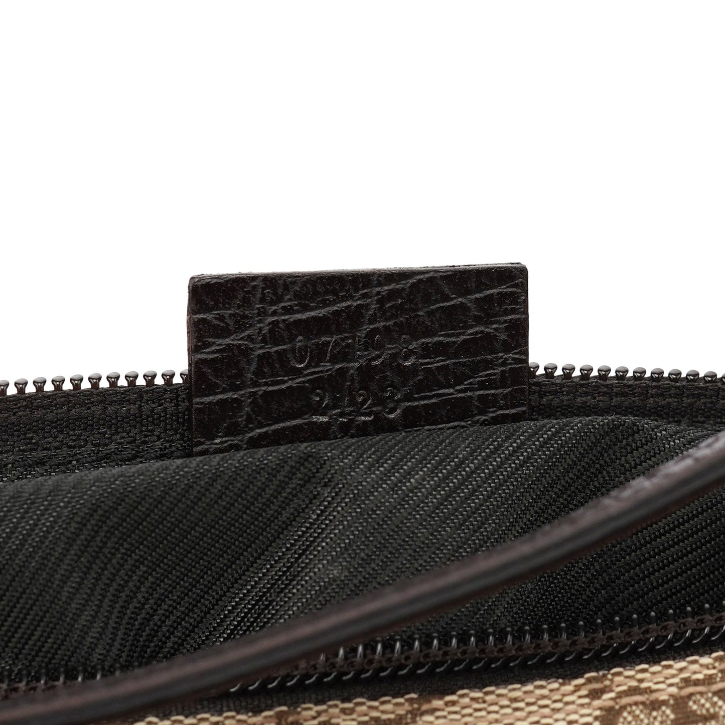 07198 Beige Brown GG Boat Pochette