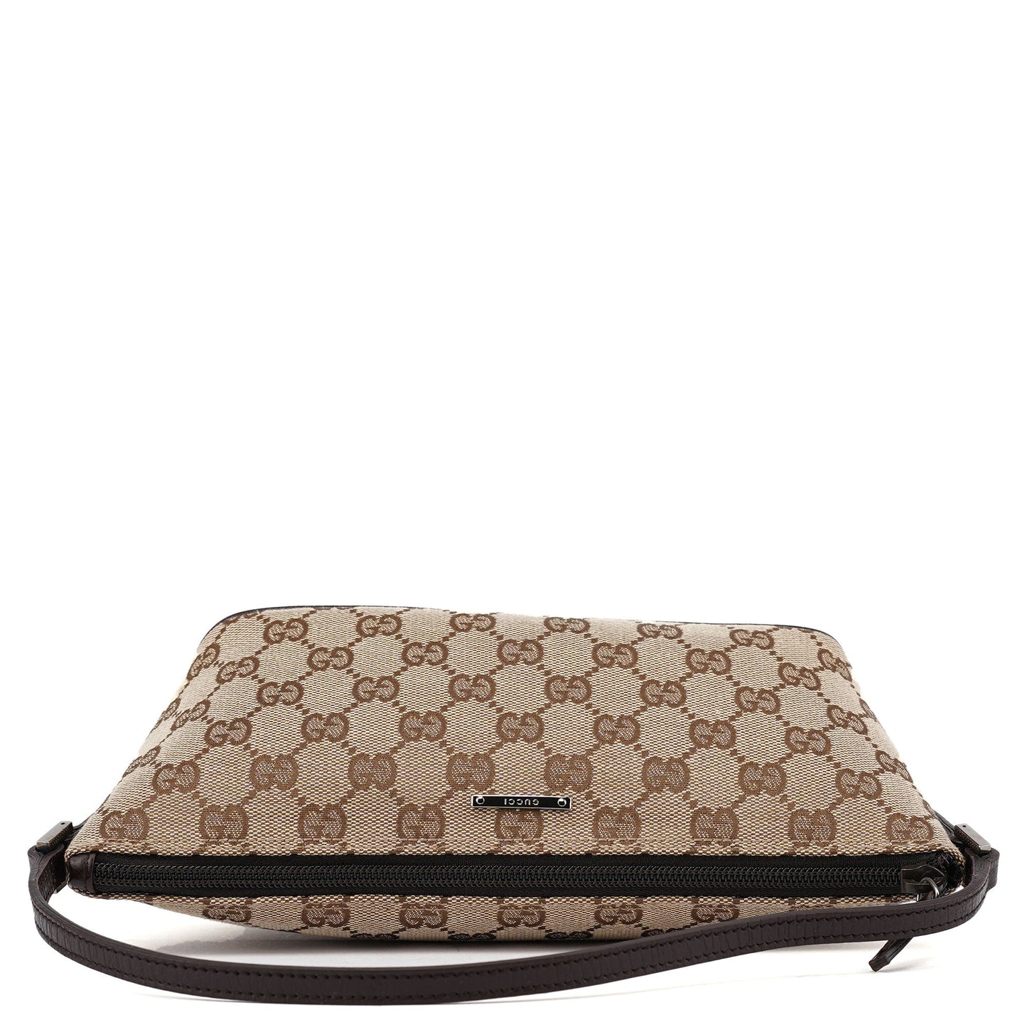 07198 Beige Brown GG Boat Pochette