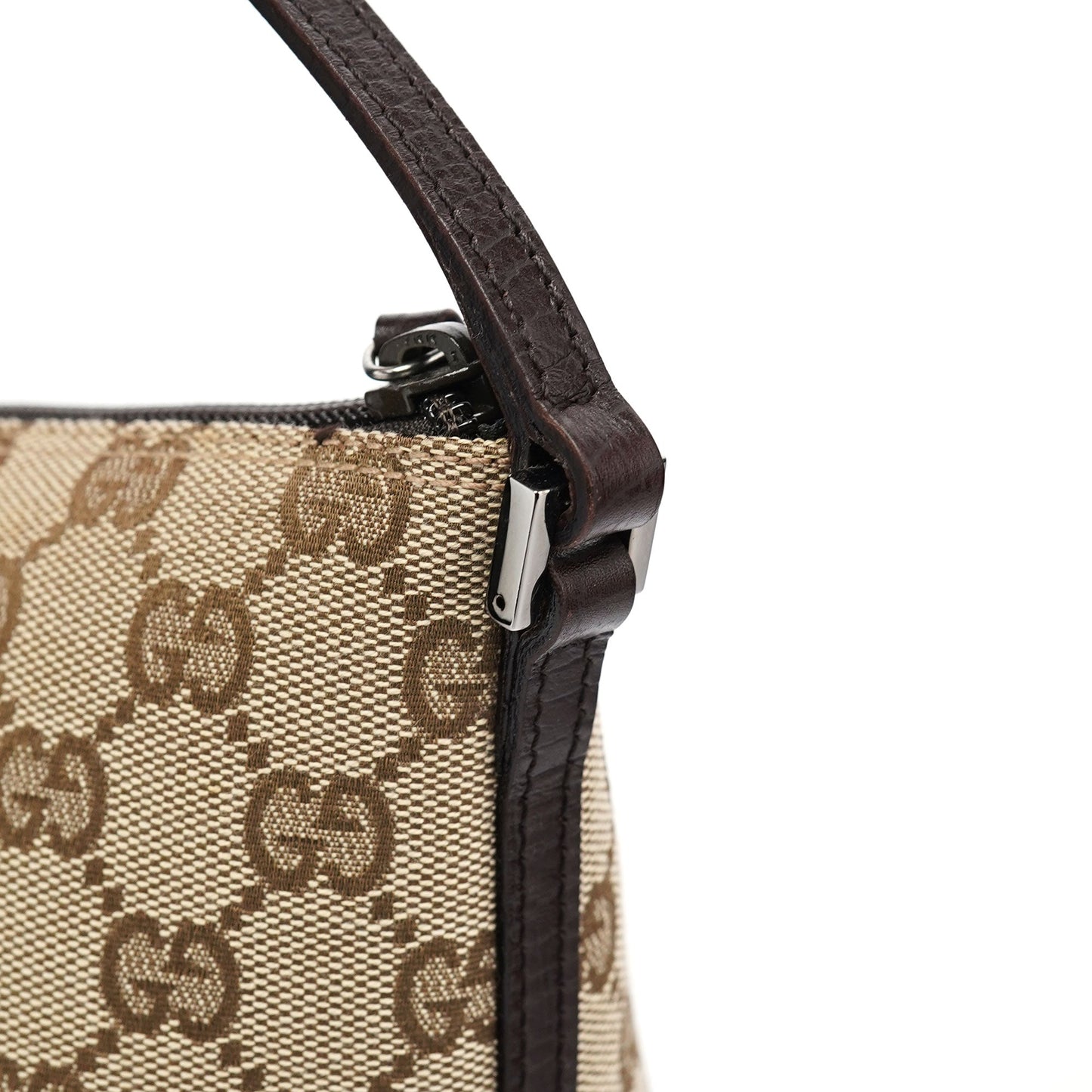 07198 Beige Brown GG Boat Pochette