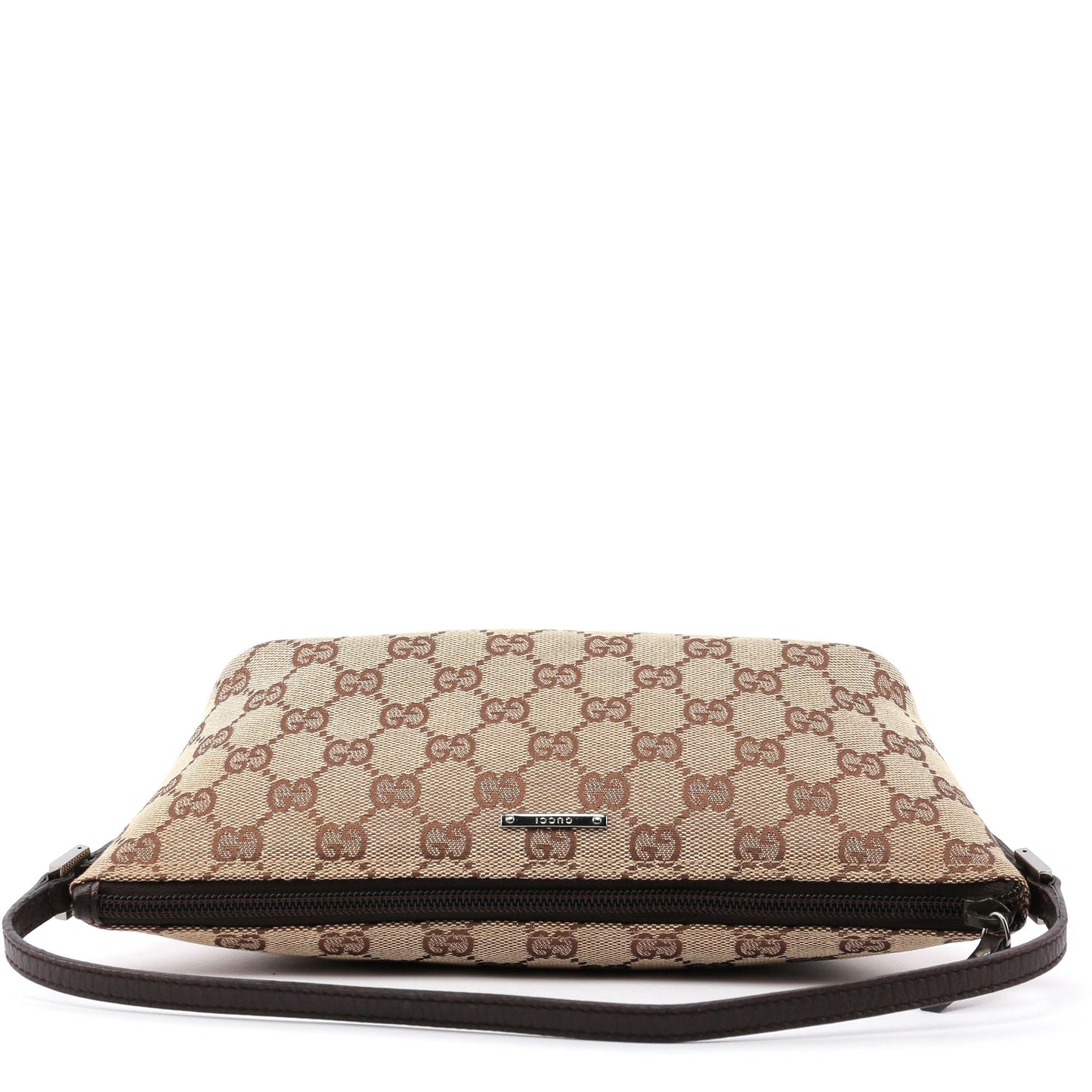 07198 Beige Brown GG Boat Pochette