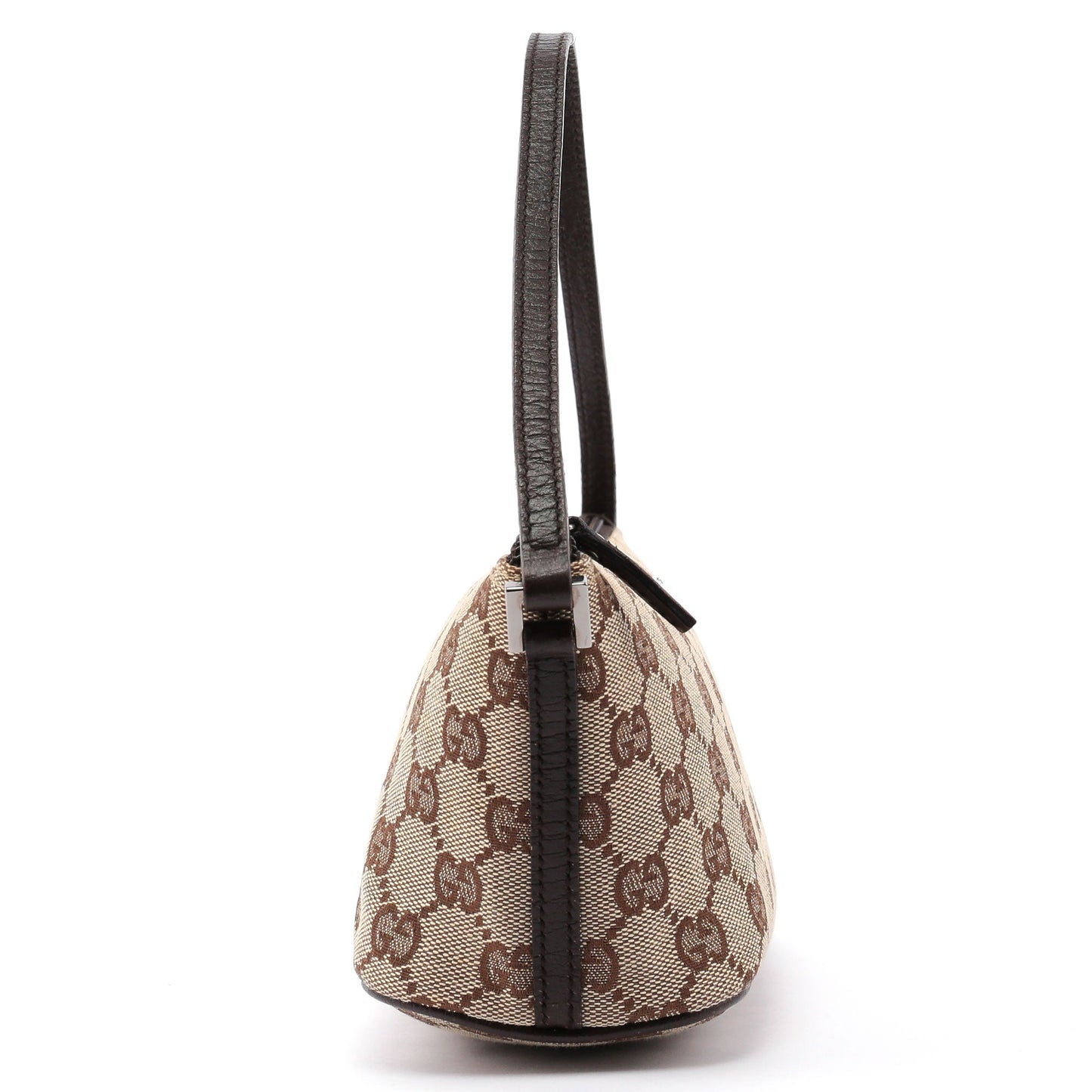 07198 Beige Brown GG Boat Pochette