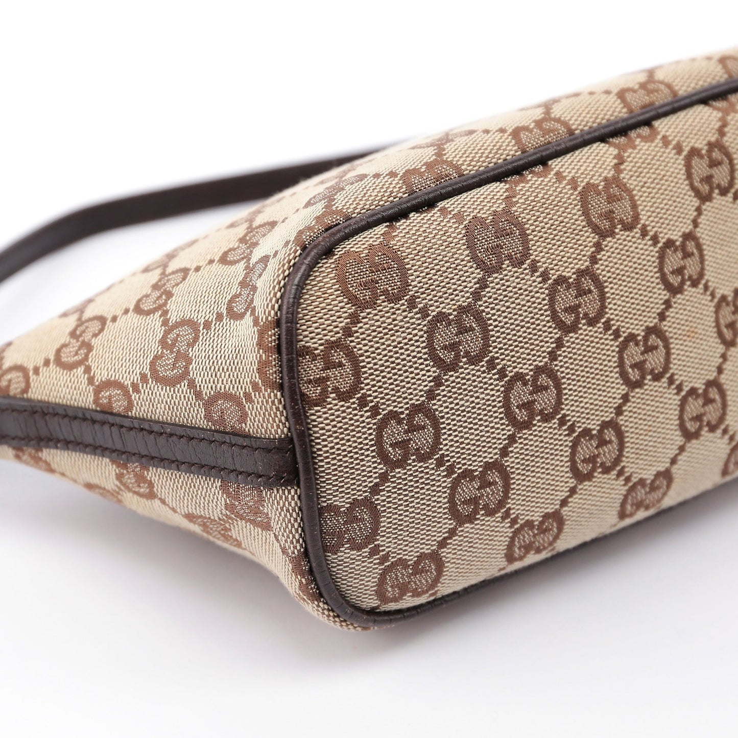 07198 Beige Brown GG Boat Pochette