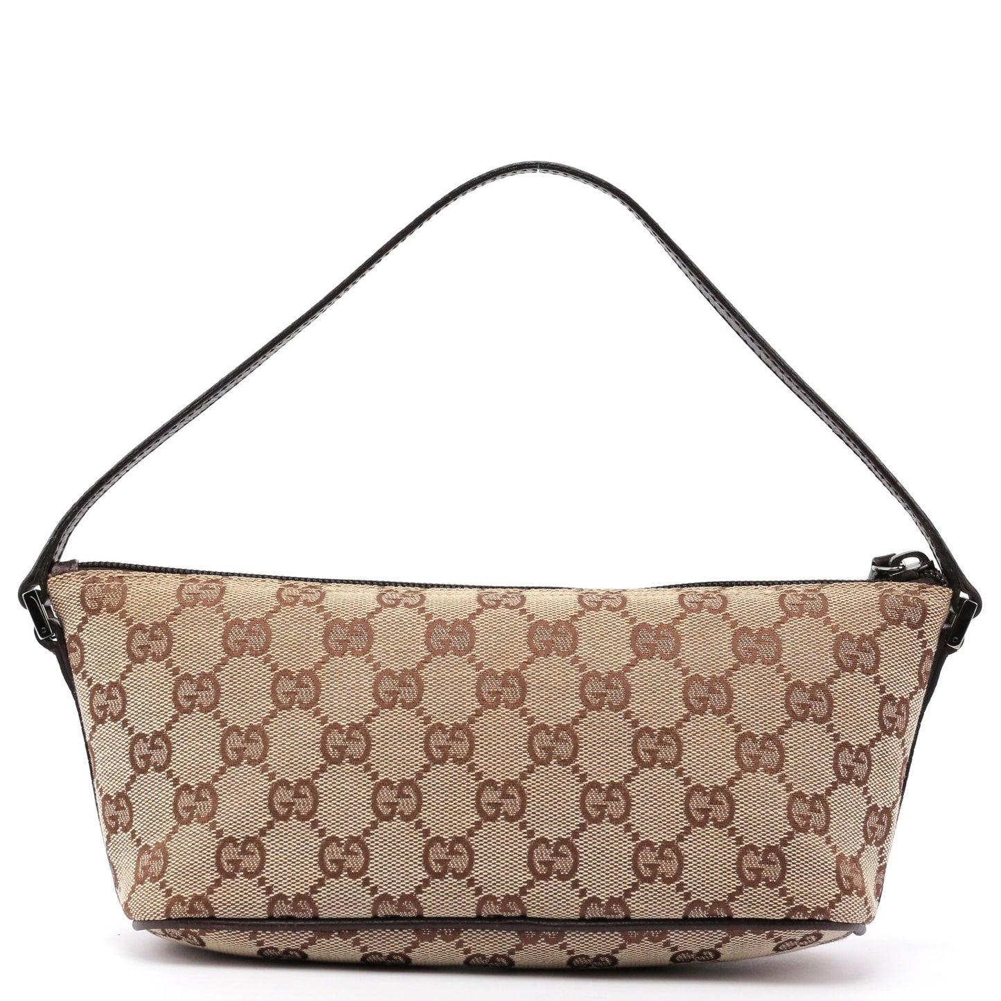 07198 Beige Brown GG Boat Pochette