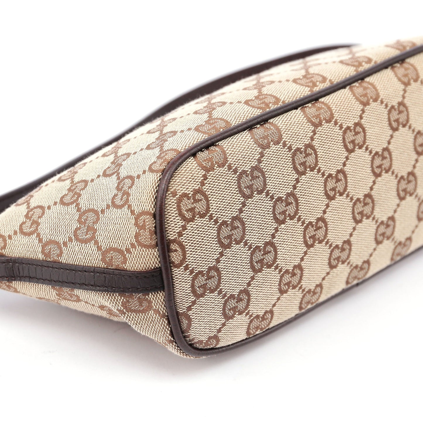 07198 Beige Brown GG Boat Pochette