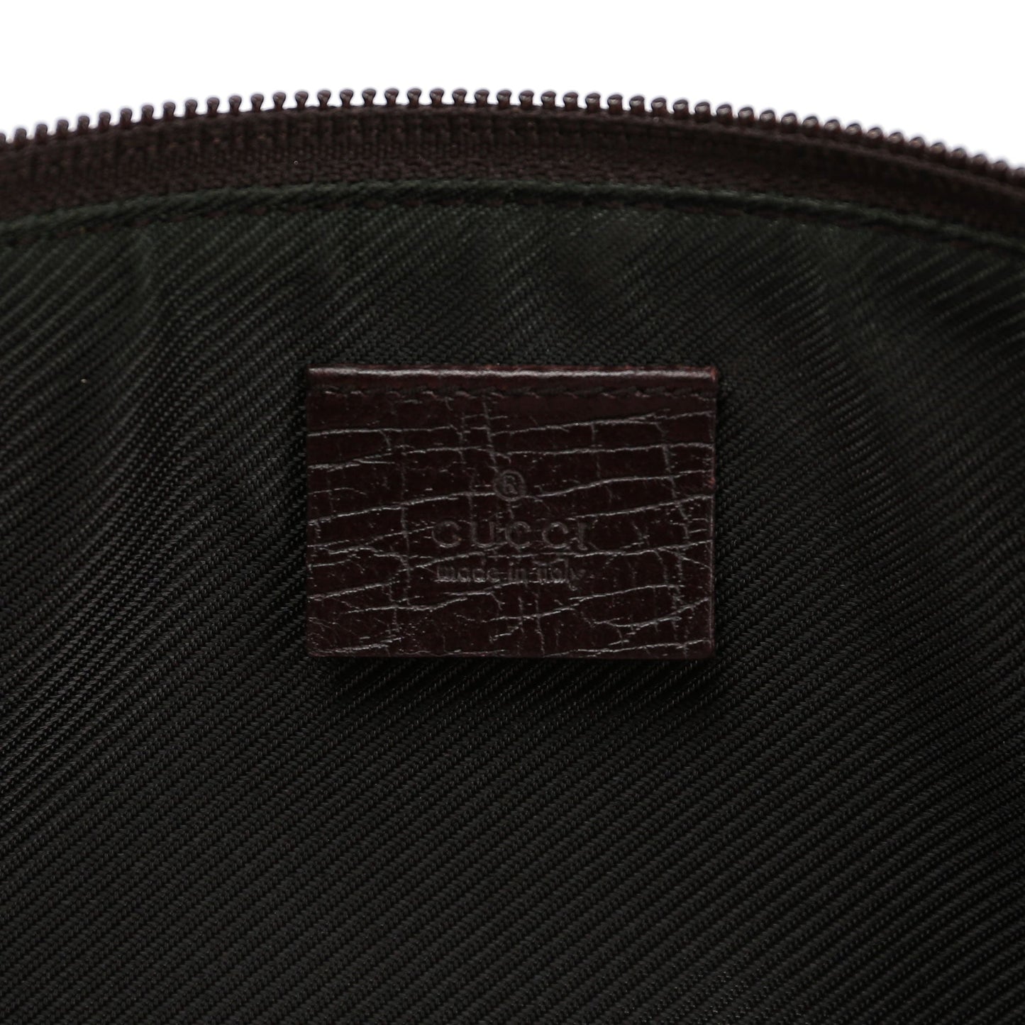 07198 Beige Brown GG Boat Pochette