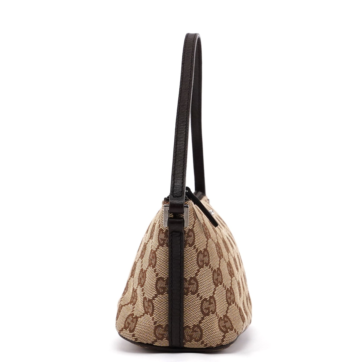 07198 Beige Brown GG Boat Pochette