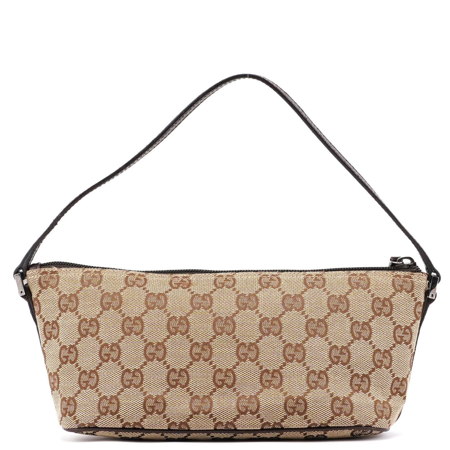 07198 Beige Brown GG Boat Pochette