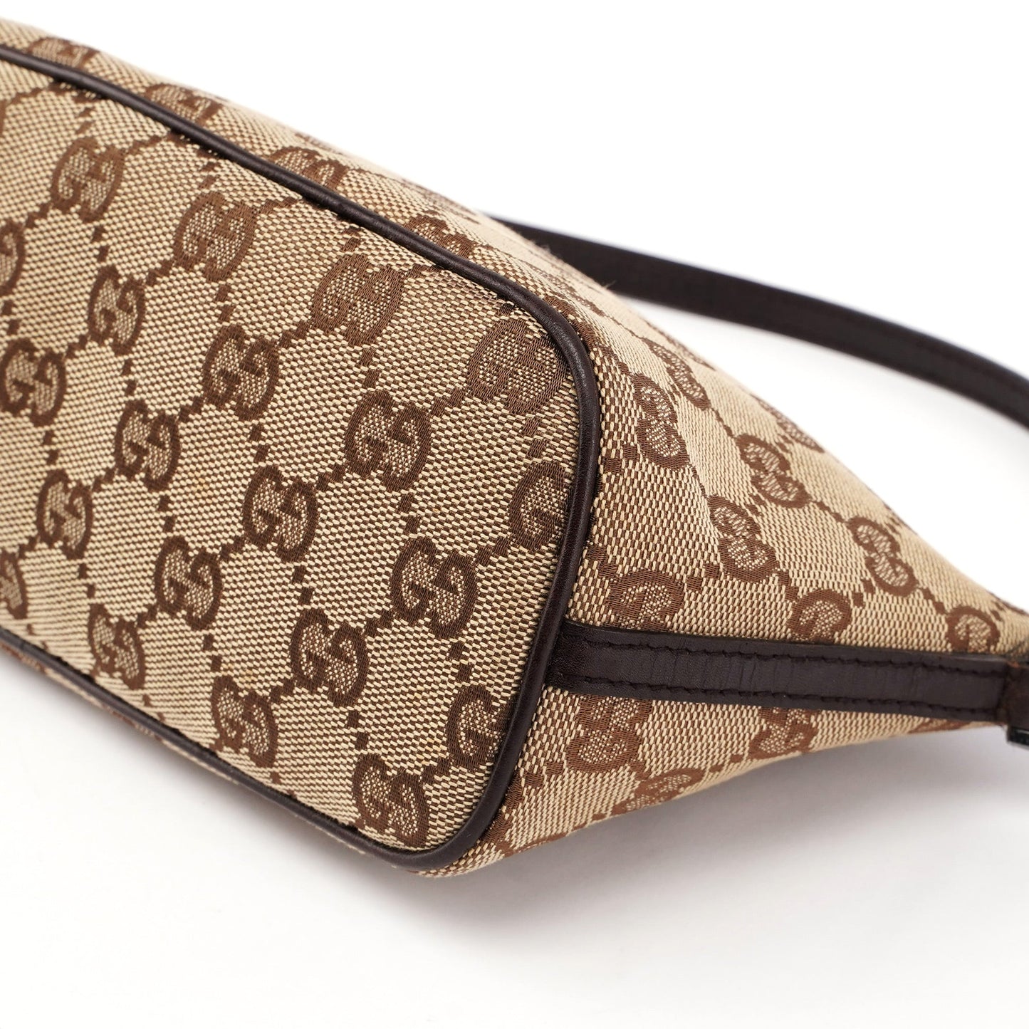 07198 Beige Brown GG Boat Pochette