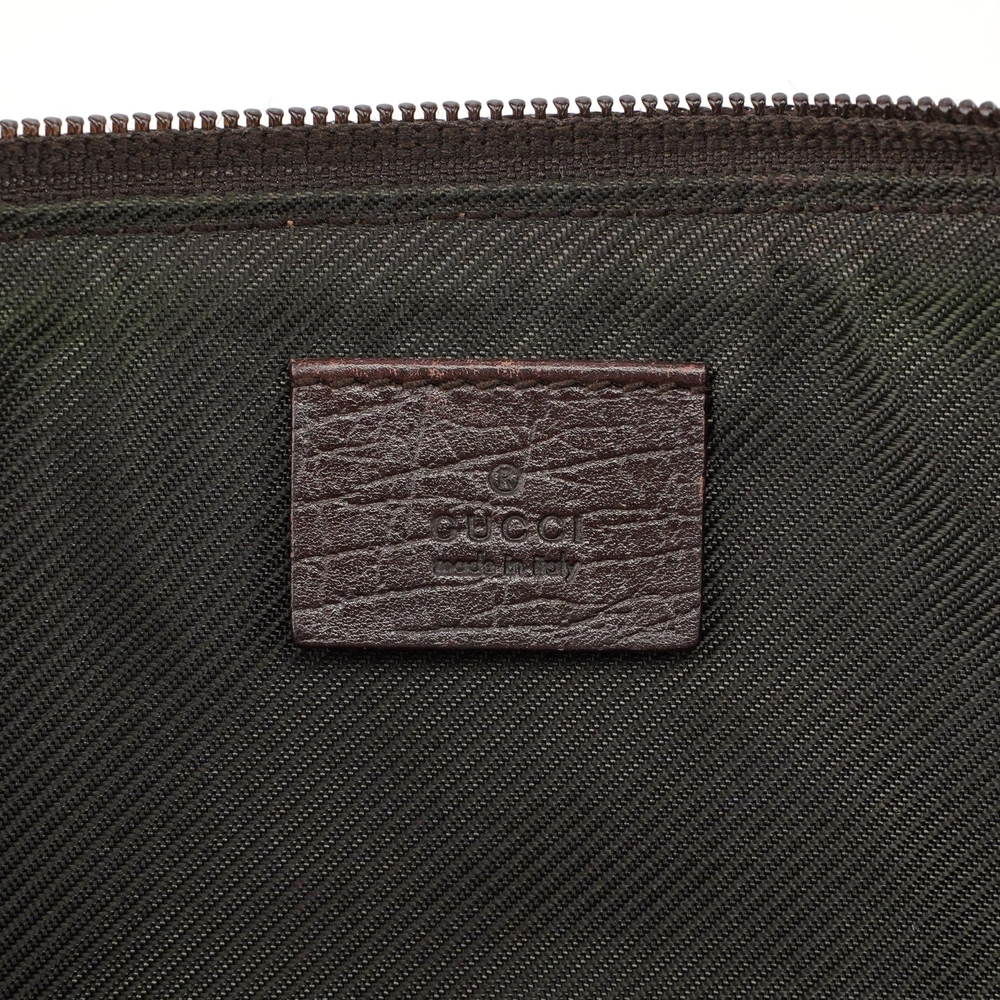 07198 Beige Brown GG Boat Pochette